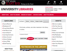 Tablet Screenshot of library.csueastbay.edu